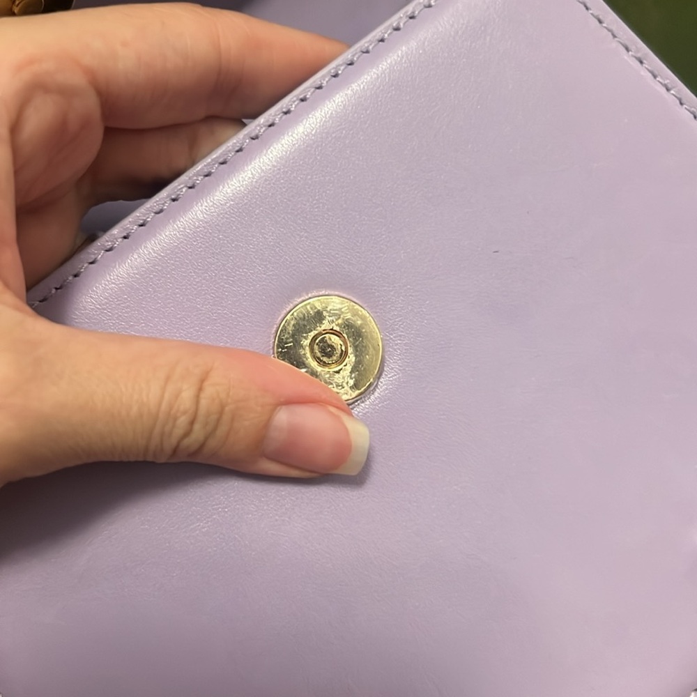 Jacquemus Purple Mini Bag. Like new ! Still stickers on hardware! No strap! - Picture 7 of 7